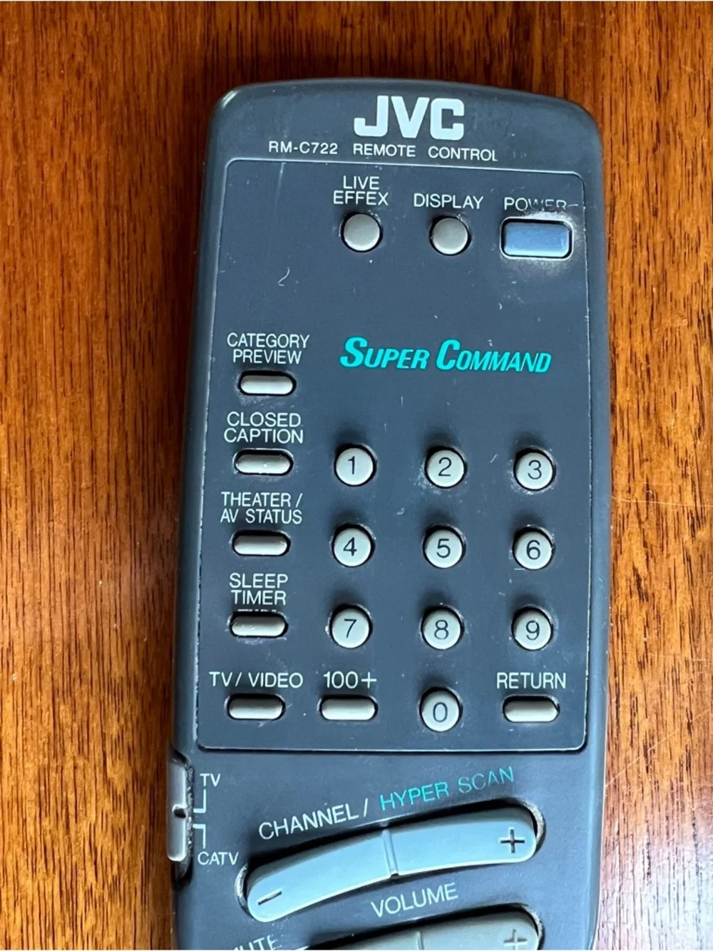 JVC Super Command RM-C722 TV Remote Control - Picture 3 of 5